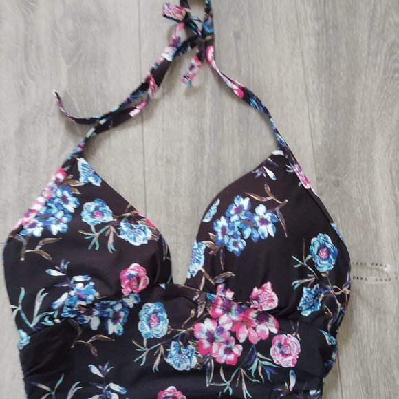 NWOT DKNY Halter Top One Piece Swimsuit - Picture 7 of 14